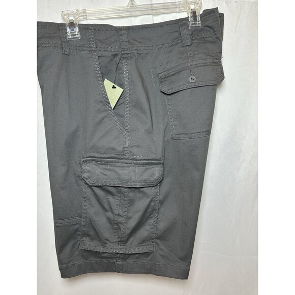 NWT Mens Cargo Shorts 6 Pockets 11" Inseam 40" Waist GRAY Goodfellow & Co - Picture 2 of 8